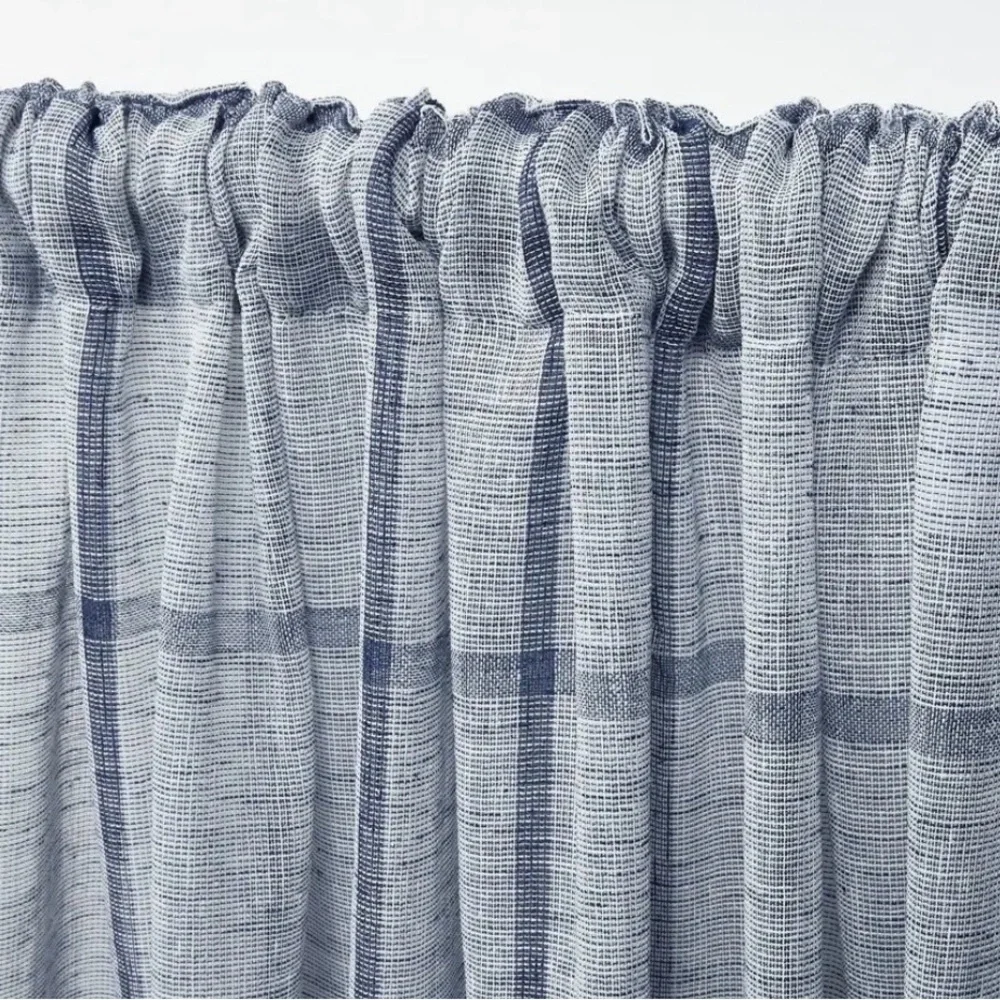 Ralph Lauren Rubin Sheer Back Tab Rod Pocket Curtain Panel - 54x84